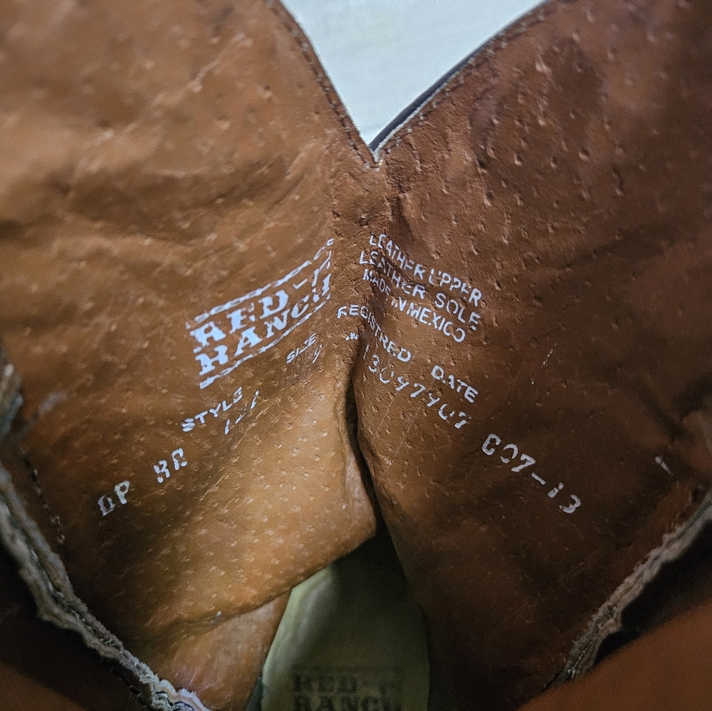 Red Ranch Cowboy Boots - Picture 2 of 9